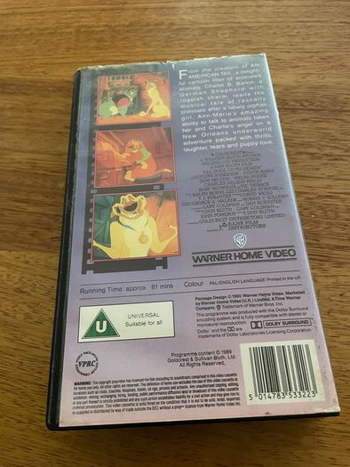 All Dogs Go To Heaven VHS