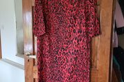 Ladies Red and Black ZARA Dress Size L NEW