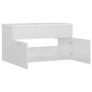 Sink Cabinet with Built-in Basin High Gloss White Chipboard Image 5