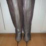 Pied A Terre Women's Grey Leather Boots Image 5