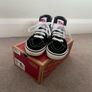 Vans SK8-Hi Top Black/White Trainers - Like New - Size EU34 Image 4