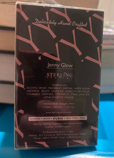 Jenny Glow Liberty30ml perfume new