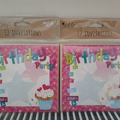 2 packs of Birthday Invitations
