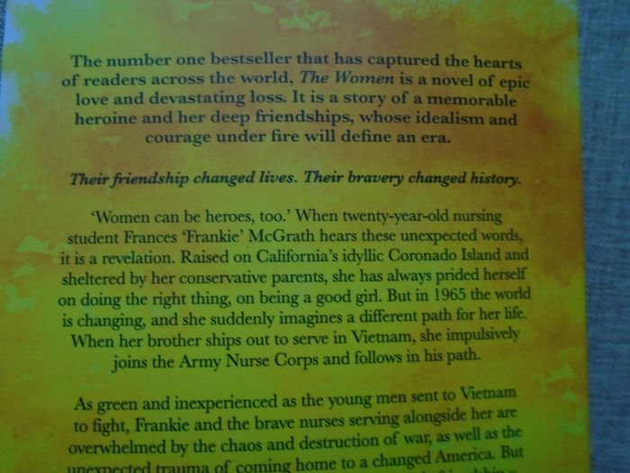 The Women, Kristin Hannah, Paperback book, fiction, book,