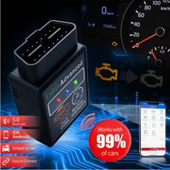 OBD2 Diagnostic Scanner, Bluetooth Car Diagnostic Tool, Compatible with All OBDII Protocol Vehicles Since 1996,