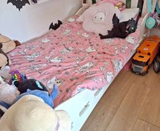 White Kids Single Bed Frame