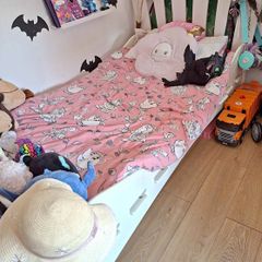 White Kids Single Bed Frame