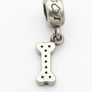 Pandora Style Sterling Silver & Cubic Zirconia Spacer Bead, I Love My Dog Charm Image 4