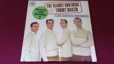 The Clancy Brothers And Tommy Makem Hearty And Hellish 1962 Uk Pressing Lp