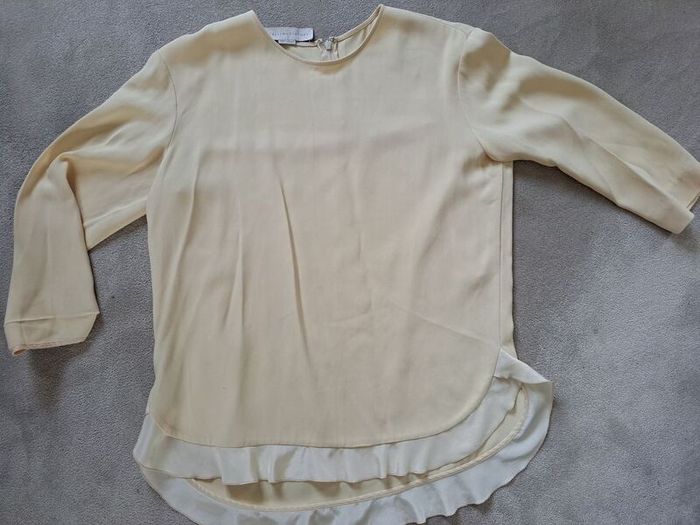 Stella Mccartney Cream Ruffle blouse M