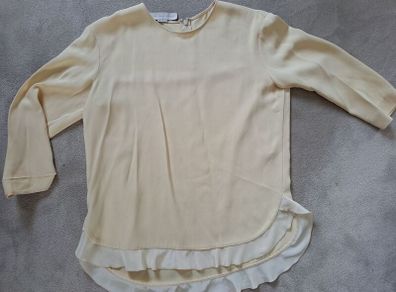 Stella Mccartney Cream Ruffle blouse M