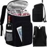 New Thermal Backpack Cooler Black Picnic Bag Image 2