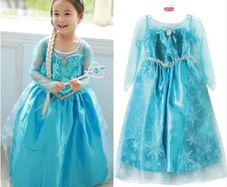 New Frozen Princess Elsa Fancy Dress 6-7 Yrs