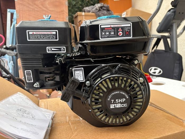 7.5HP 212cc Gasoline Engine, 4-Stroke 4KW Air-cooled Hand-pulled Motor 3600RPM New 20mm shaft