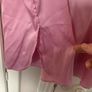 Baby pink long silk Caliban blouse (size 40) Image 3