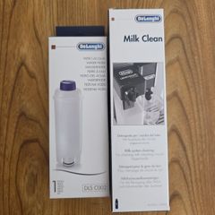 Delonghi. 1 x water filter. 1 x milk clean