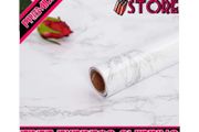 Marble Sticky Back Plastic Roll Self Adhesive Wallpaper Granite White Grey Contact Paper 30cmX2m Waterproof PVC Vinyl Film Upgrade for Kitchen Countertop Furniture Table Easy to Remove MULTIPLE SIZES AVAILABLE (FREE SHIPPING)