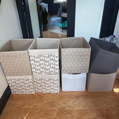 Fabric Storage Boxes Bundle of 8