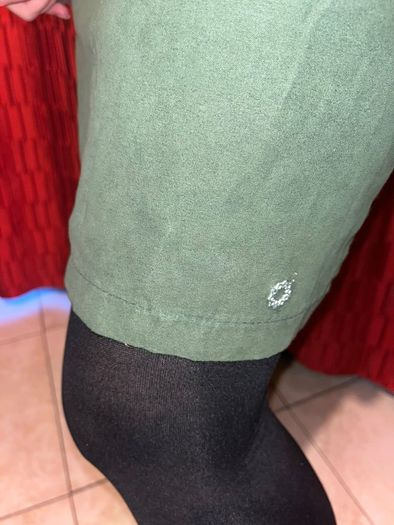 green knit dress