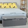 ottoman Storage Boxes Bench Toy Box Chest Foldable Seat,End of Bed Bench,Faux Leather Foot Stool for Bedroom110x38x38cm(Light Grey) Image 7