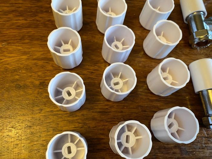 New EPH Radiator 15mm Lock shield Valves & Fittings
