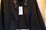 NEW Lovely black embellished jacket from The Edit