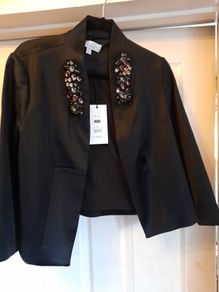 NEW Lovely black embellished jacket from The Edit