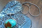 Turquoise Pendant and Chain