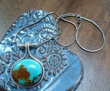 Turquoise Pendant and Chain