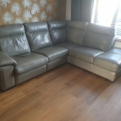 Leather corner sofa