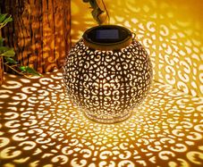 Solar Lantern Outdoor SOLPEX Hanging Garden Light Solar Power Lantern Waterproof Garden Ornament Outdoor Decoration for Porch,Yard Courtyard,Table, Lawn, Patio(Warm White)