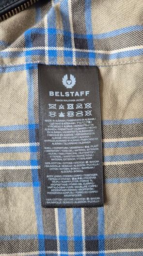 Belstaff Waxed Cotton 'Walkham' Jacket in Dark Navy XL (UK 42)