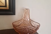 art deco pink glass