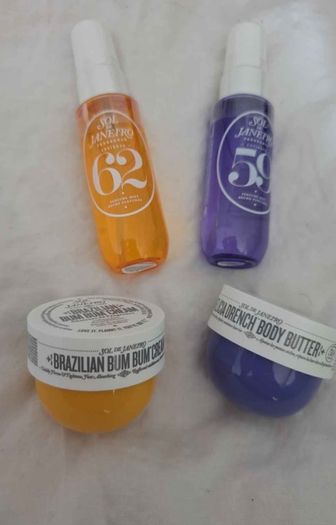 Sol de Janeiro 62 and 59 sprays and creams