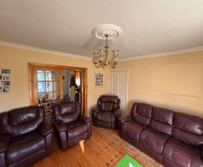 Sofa & 3 recliner chairs