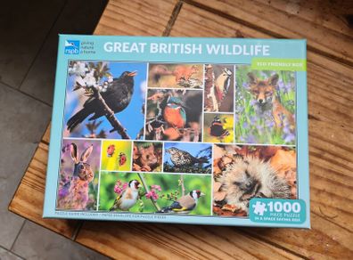 Great British Wildlife 1000 Piece Jigsaw Puzzle
