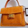 RARE Authentic Silvano Biagini Genuine Python Leather Handbag - New With Tags Image 2