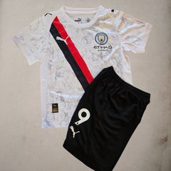 Kids Manchester city football kit 25-26 New Season Special Edition FIFA Club World Cup Jersey Haaland and Marmoosh