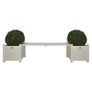 Esschert Design Planters with Bridge Bench White CF33W Image 2