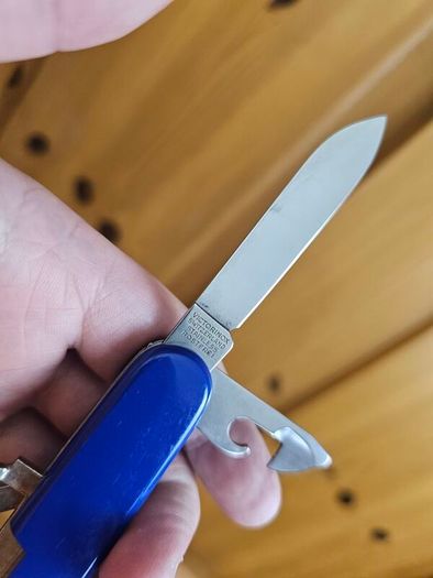 Vintage Elinox Stamp Discontinued Victorinox 91mm Standard model with Modern handles installed