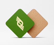 CIE Flying Snail Old Logo Coaster