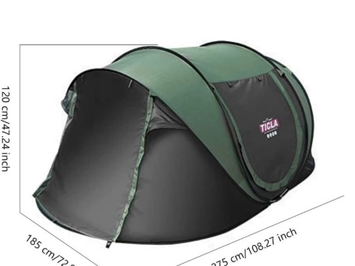 Automatic Camping Outdoor Pop-up Tent for Waterproof Quick-Opening Tents 4 Person Canopy with Carrying Bag Easy to Set up MULTIPLE COLOURS AVAILABLE, SEE PHOTOS (FREE POSTAGE)