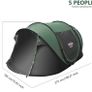 Automatic Camping Outdoor Pop-up Tent for Waterproof Quick-Opening Tents 4 Person Canopy with Carrying Bag Easy to Set up MULTIPLE COLOURS AVAILABLE, SEE PHOTOS (FREE POSTAGE) Image 3