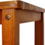 Set of 4 Rustic Wooden Bar stools  Acacia Wood with Backrest Image 4