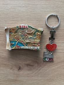 'I Love Roma' Rome Keyring & Magnet