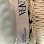 ZARA Black & White Crochet Knit Mini Dress - Size 6 Image 7