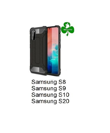 For Samsung Galaxy S8/S9/S10/S20 Case Black Luxury Armor Shockproof Hybrid Design Case New