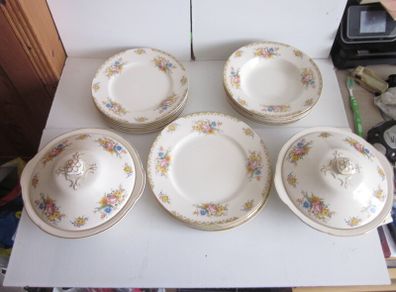 John Maddock & Sons Ltd Sunchow, Ivory Ware, Part Dinner Service 1940's
