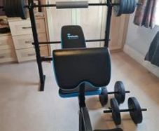 BENCH ONLY - Mens Health Multi Gym Bench , Bicep Curl, Leg Curl, - Collect