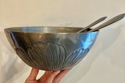 French Art Deco Style Salad Bowl &amp; Servers